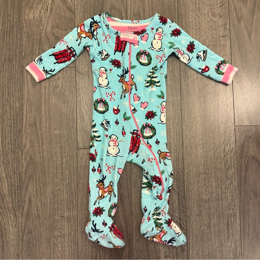 Hatley Baby Winter Wonderland Christmas sleeper 9-12m